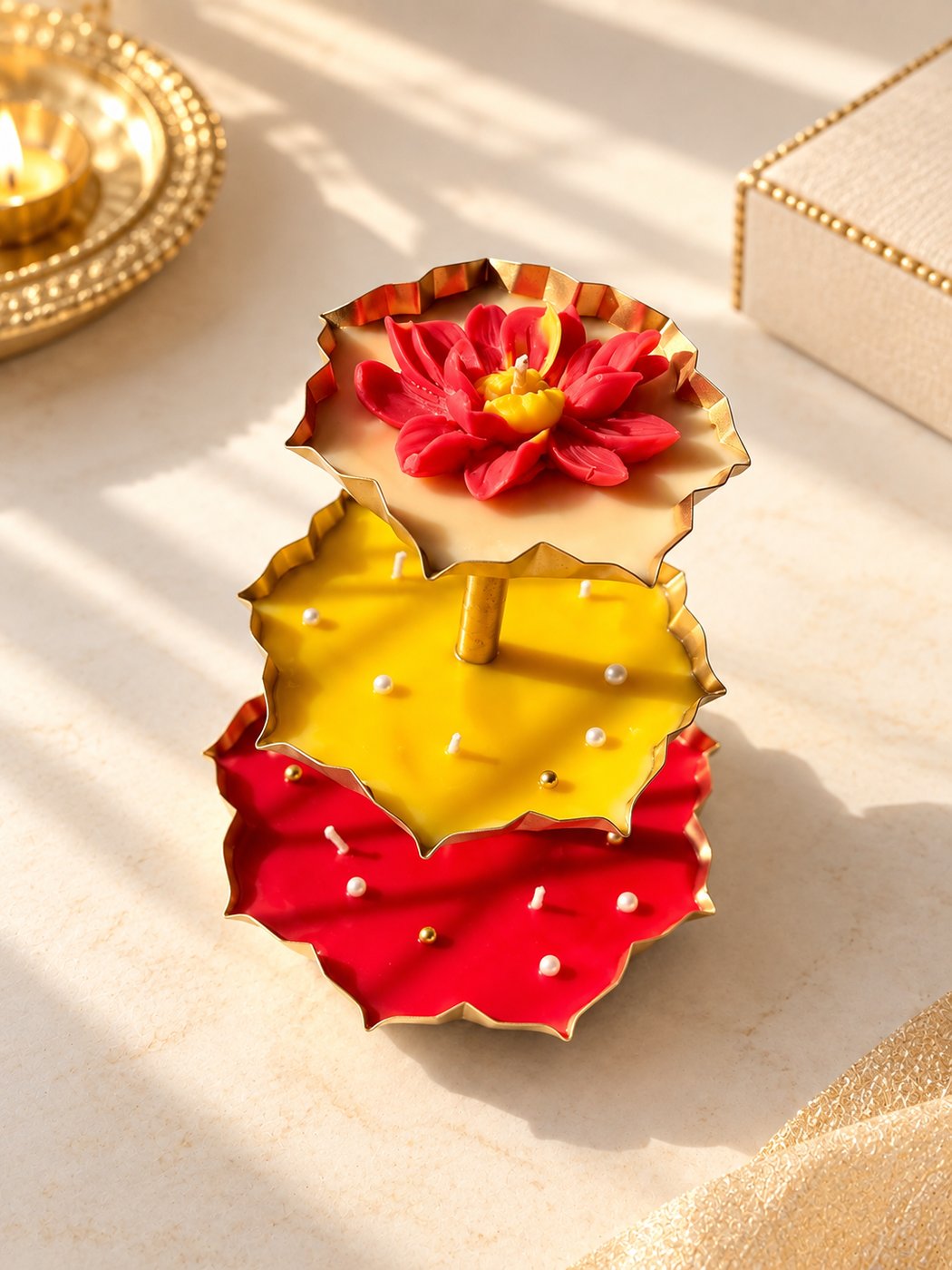 Red Lotus Urli Stand — photo 1